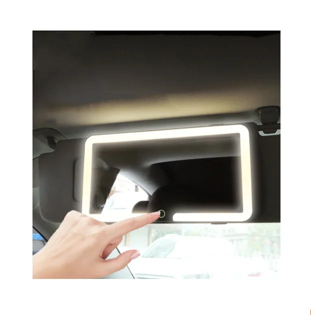 Car Sun Visor Mirror LED Makeup Light Adjustable
