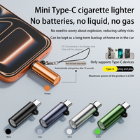 USB C Electric Lighter Windproof Rechargeable Lighter