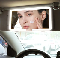 Car Sun Visor Mirror LED Makeup Light Adjustable