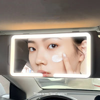 Car Sun Visor Mirror LED Makeup Light Adjustable
