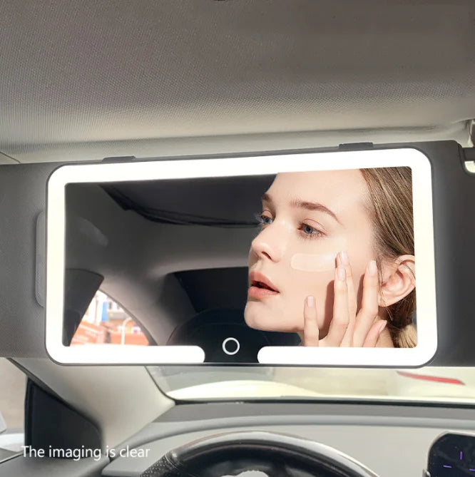 Car Sun Visor Mirror LED Makeup Light Adjustable