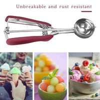 Ice Cream Scoop Stainless Steel Spring Handle