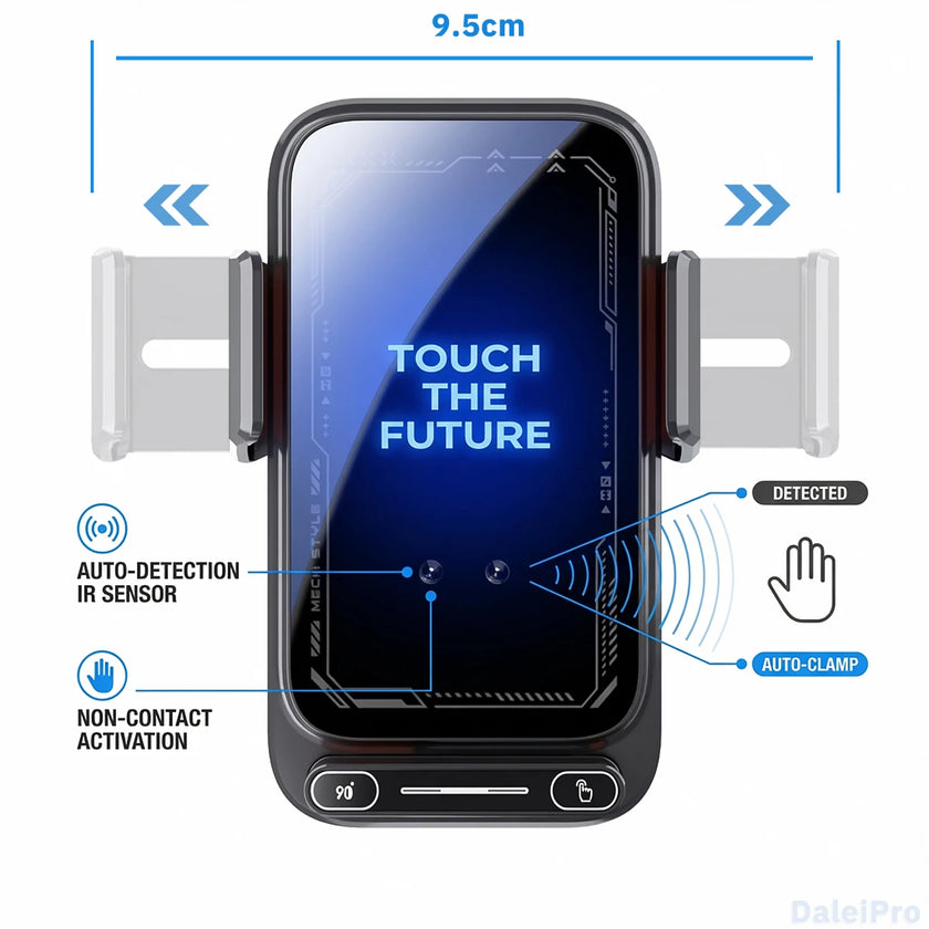 Car Phone Charger Holder 15W Wireless Mount