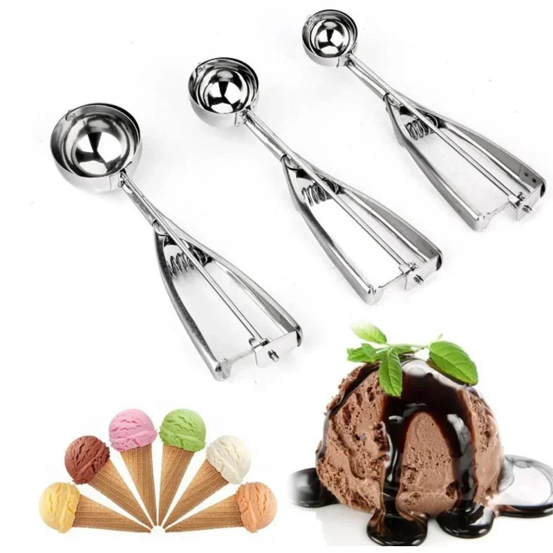 Stainless Steel Ice Cream Scoop Easy Release