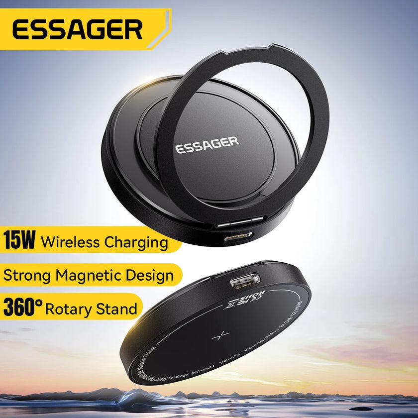 Magnetic Wireless Charger Stand 15W Fast Charging