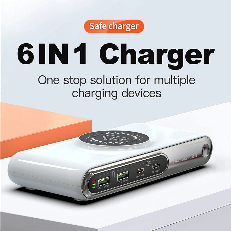 Multi Port Fast Charger 72W USB-C PD Station