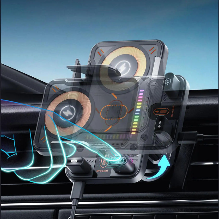 Wireless Car Phone Charger 15W Fast Mount
