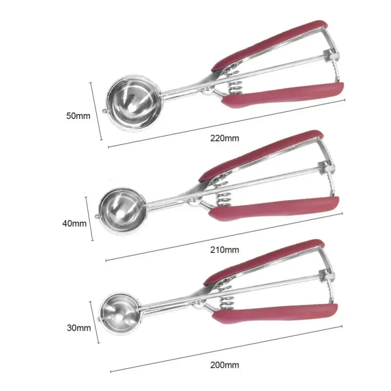 Ice Cream Scoop Stainless Steel Spring Handle